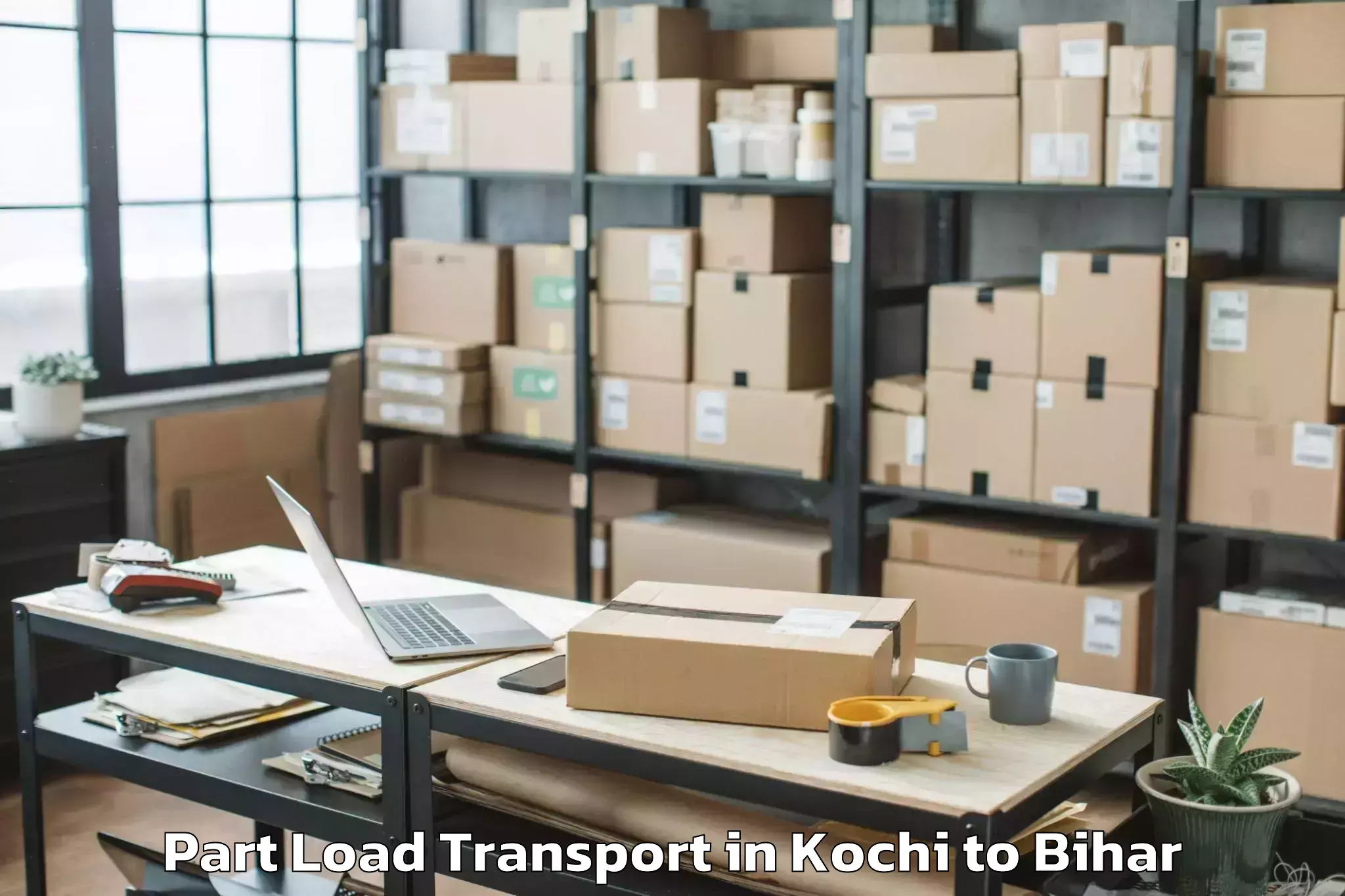 Affordable Kochi to Samastipur Part Load Transport